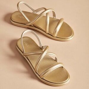 OluKai Tiare Strappy Sandals in Bubbly Gold
